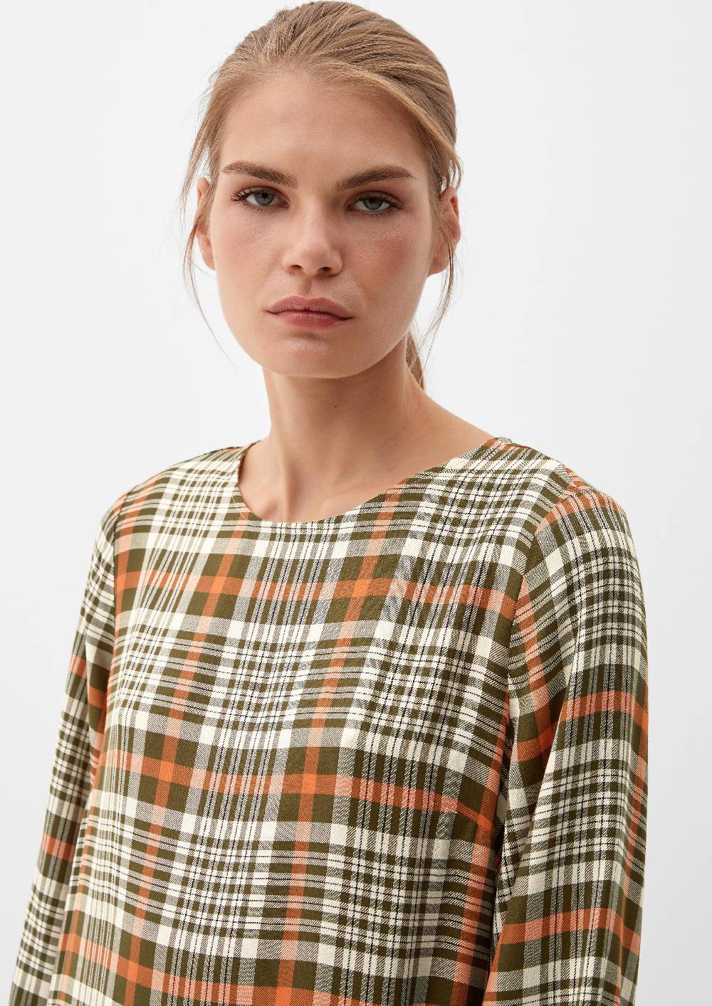 S.Oliver Volantkleid Aus Viskosemix