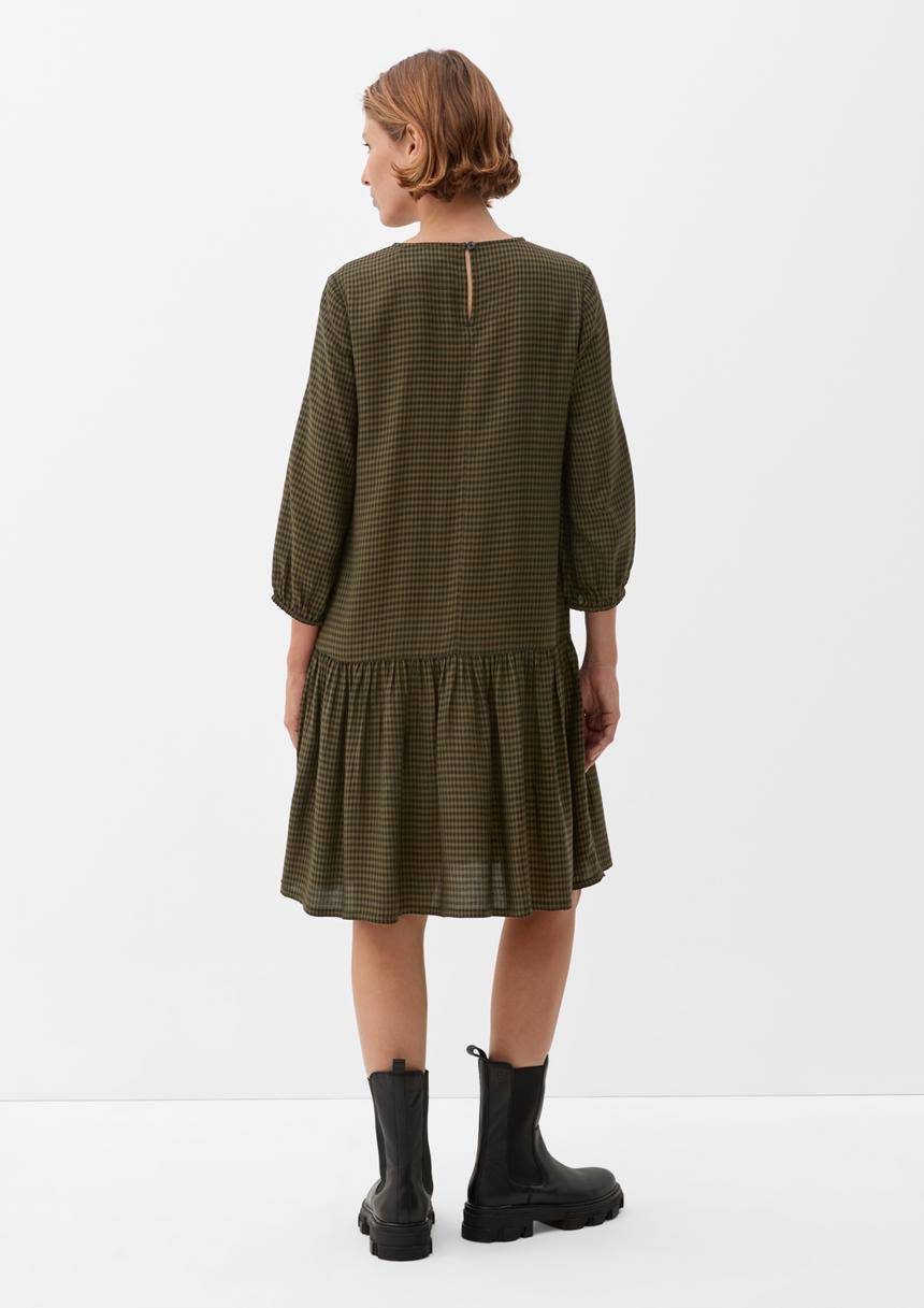 S.Oliver Volantkleid Aus Viskosemix