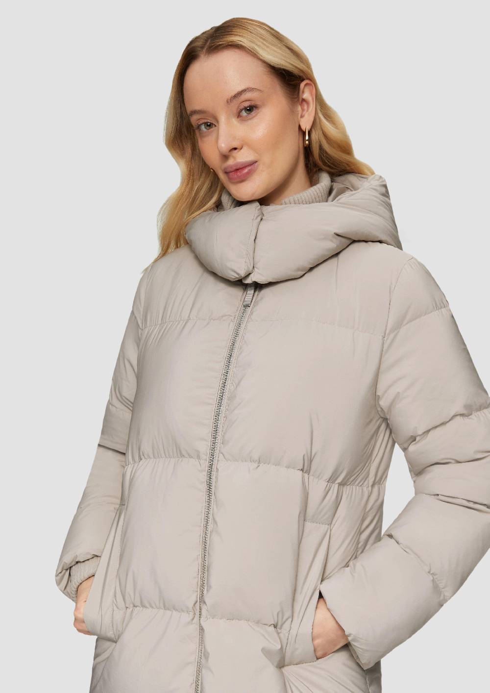 S.Oliver Wärmender Daunenmantel Mit Rippbündchen