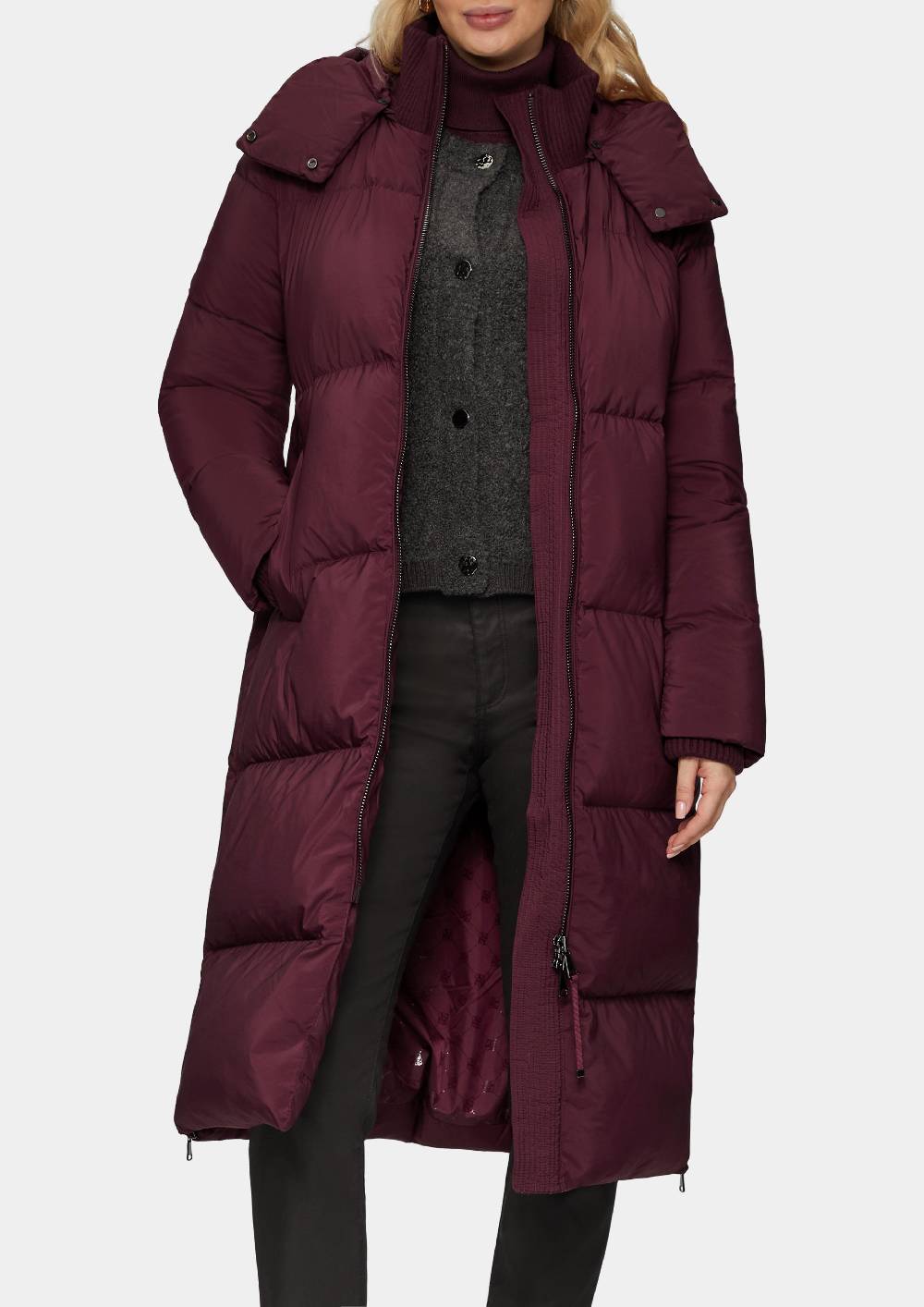 S.Oliver Wärmender Daunenmantel Mit Rippbündchen