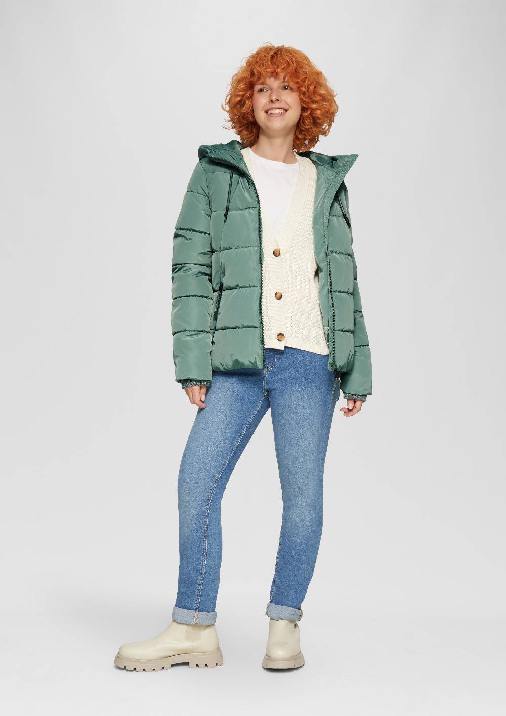 S.Oliver Wattierte Steppjacke Mit Kapuze