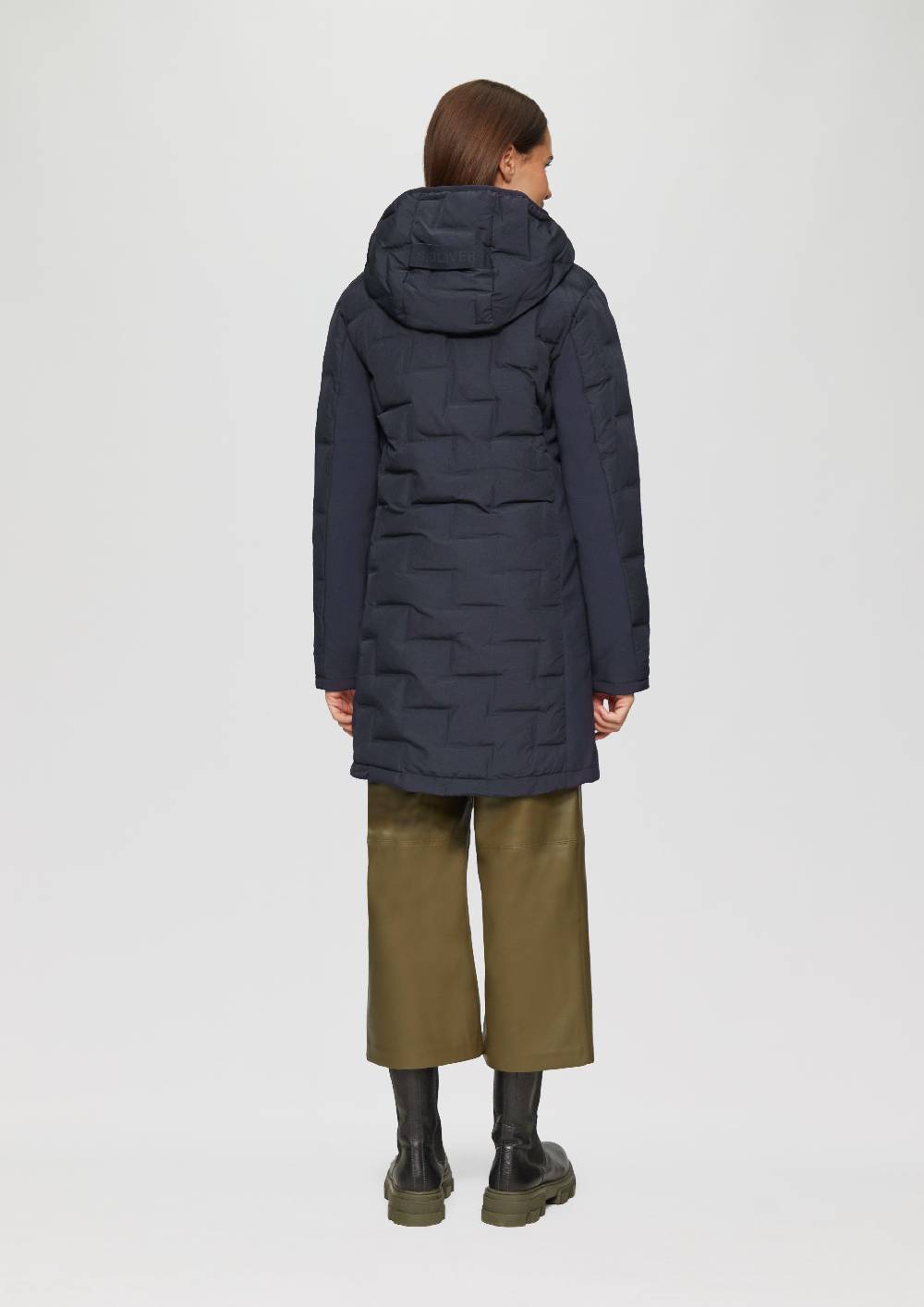 S.Oliver Wattierter Mantel Im Fabricmix