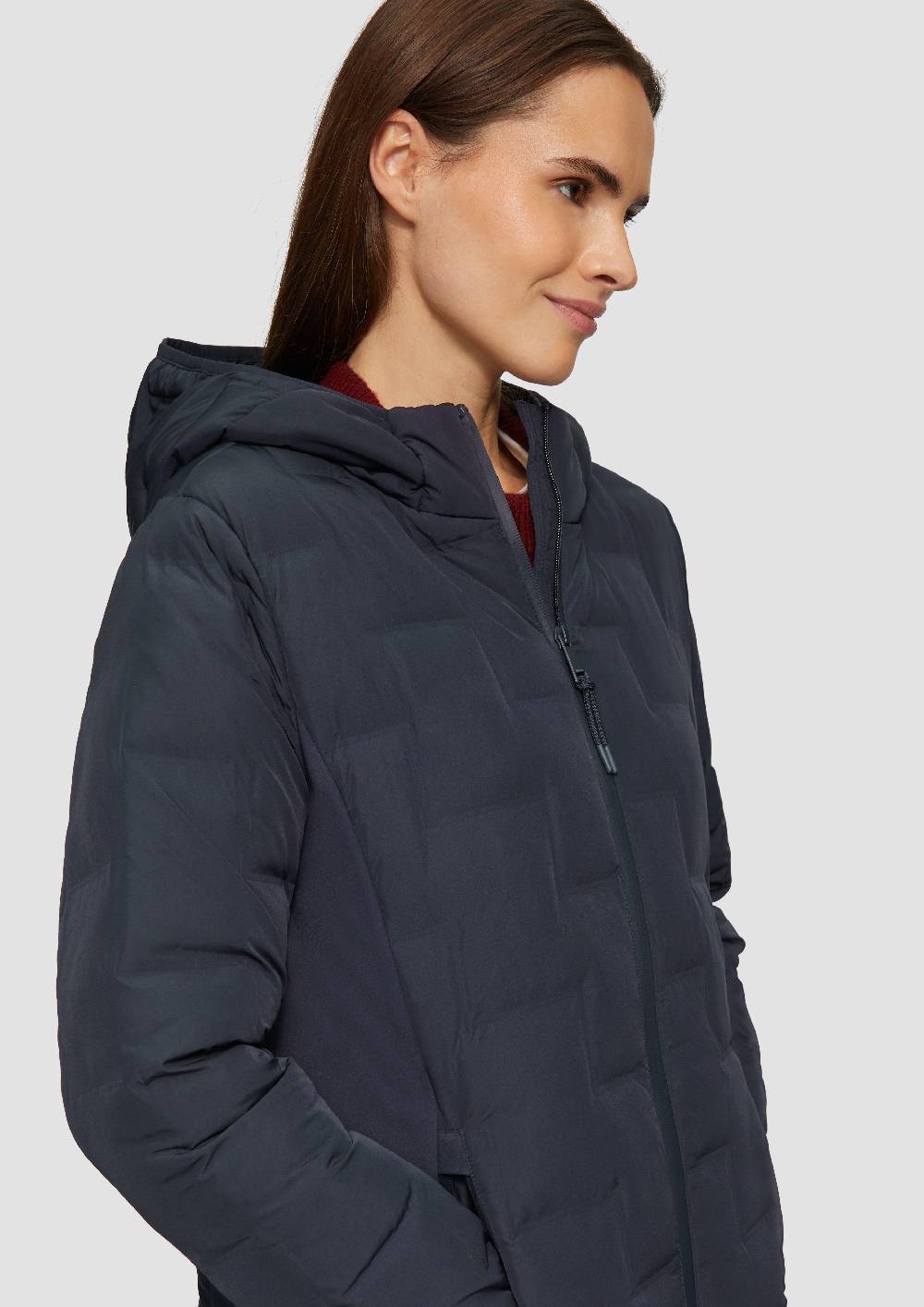 S.Oliver Wattierter Mantel Im Fabricmix