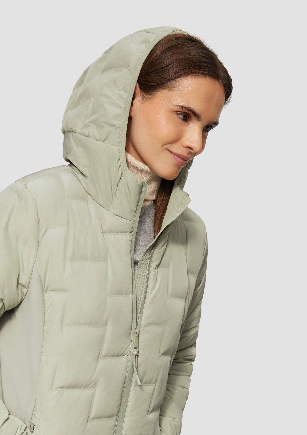 S.Oliver Wattierter Mantel Im Fabricmix