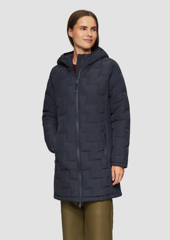 S.Oliver Wattierter Mantel im Fabricmix