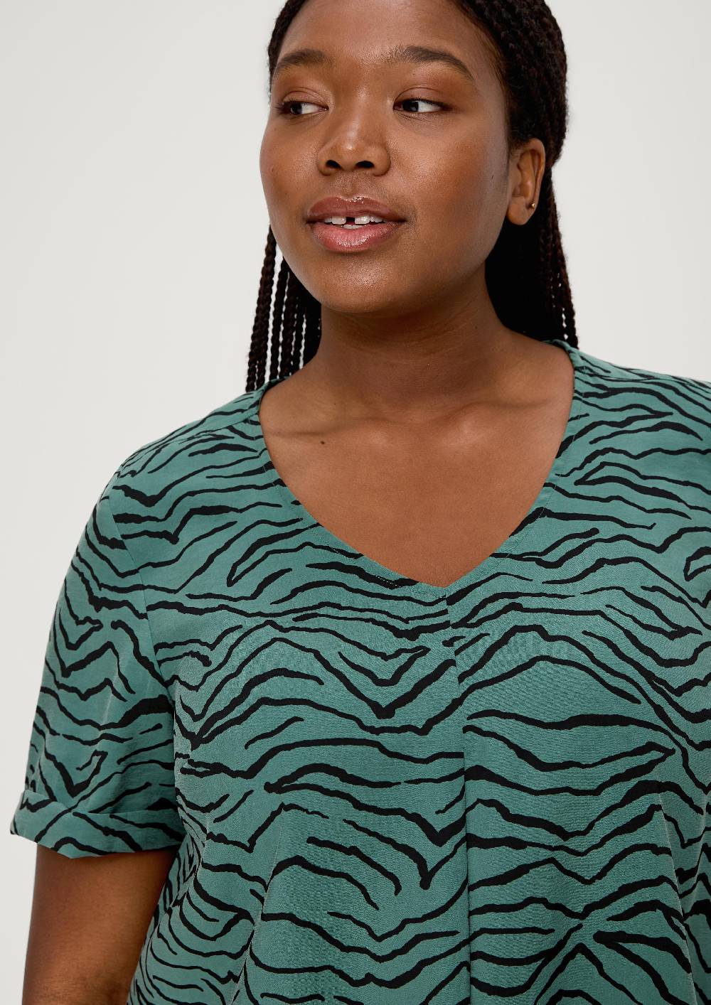 S.Oliver Weiche Bluse Aus Modalmix