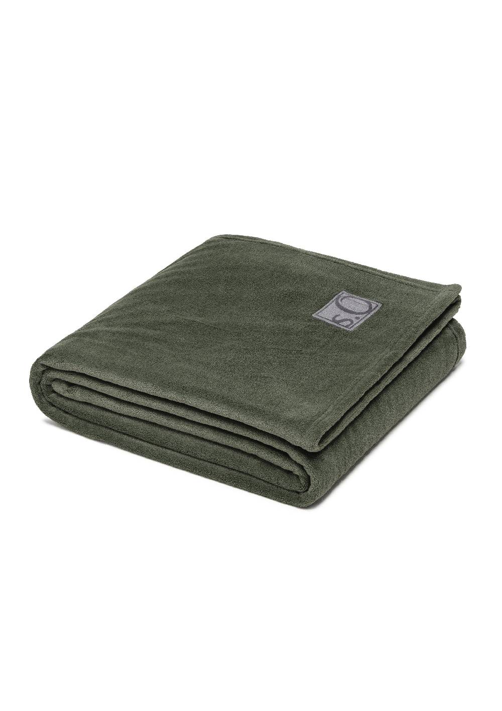 S.Oliver Weiche Decke Mit Logo-Detail