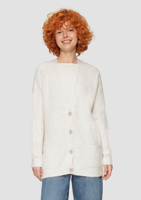 S.Oliver Weiche Strickjacke in Melange-Optik