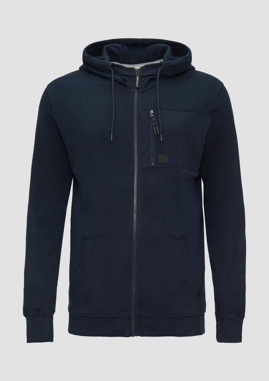 S.Oliver Weiche Sweatshirt-Jacke Mit Kapuze