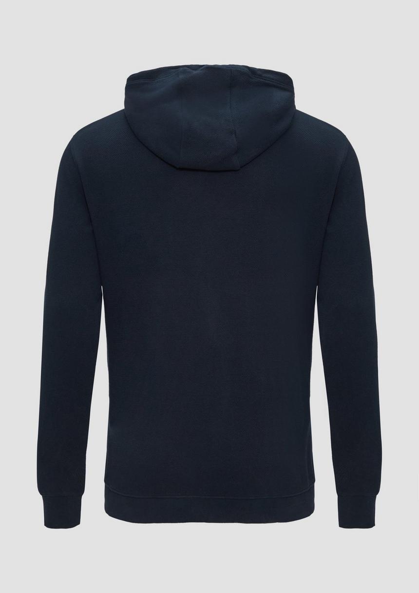 S.Oliver Weiche Sweatshirt-Jacke mit Kapuze