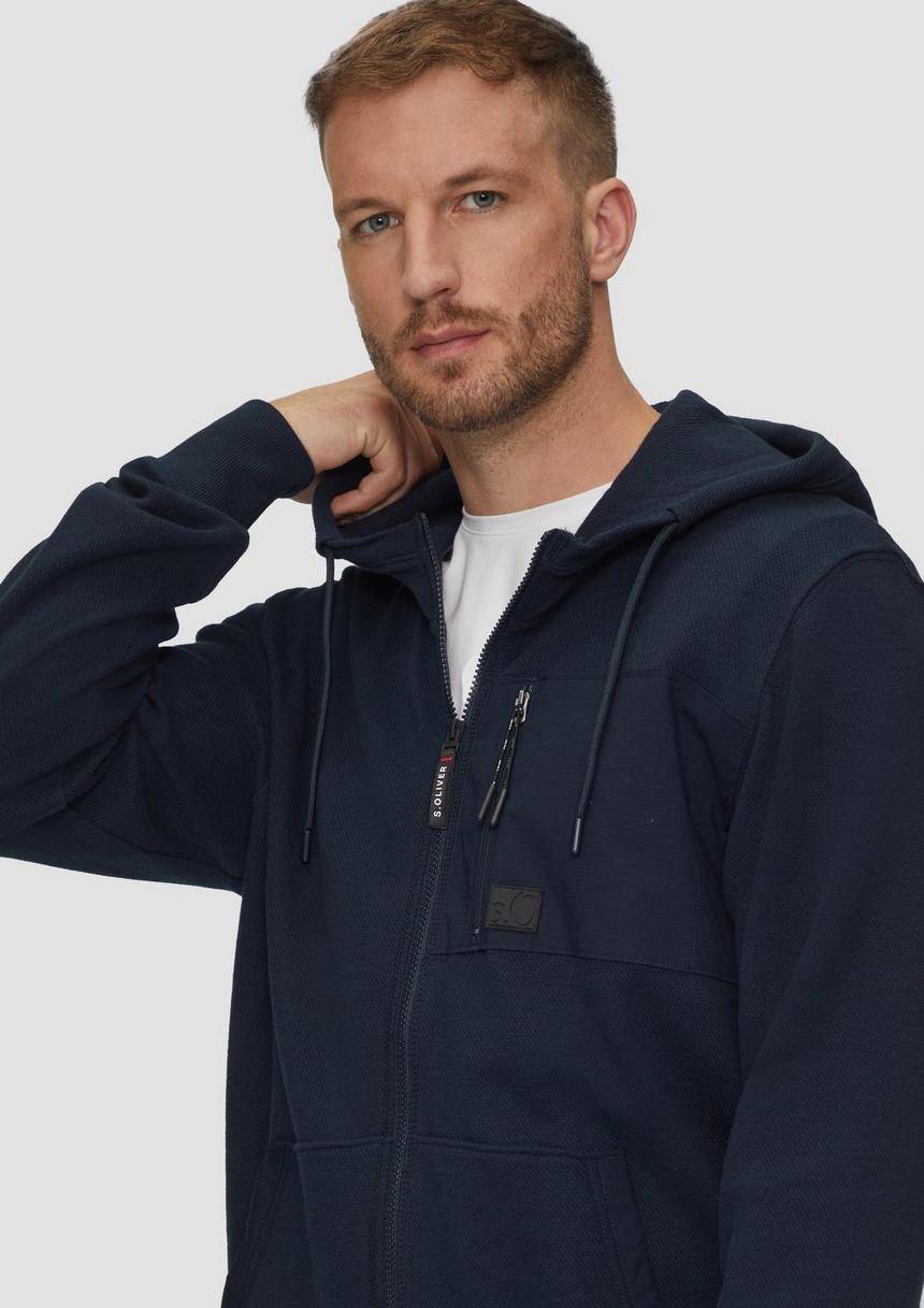 S.Oliver Weiche Sweatshirt-Jacke Mit Kapuze