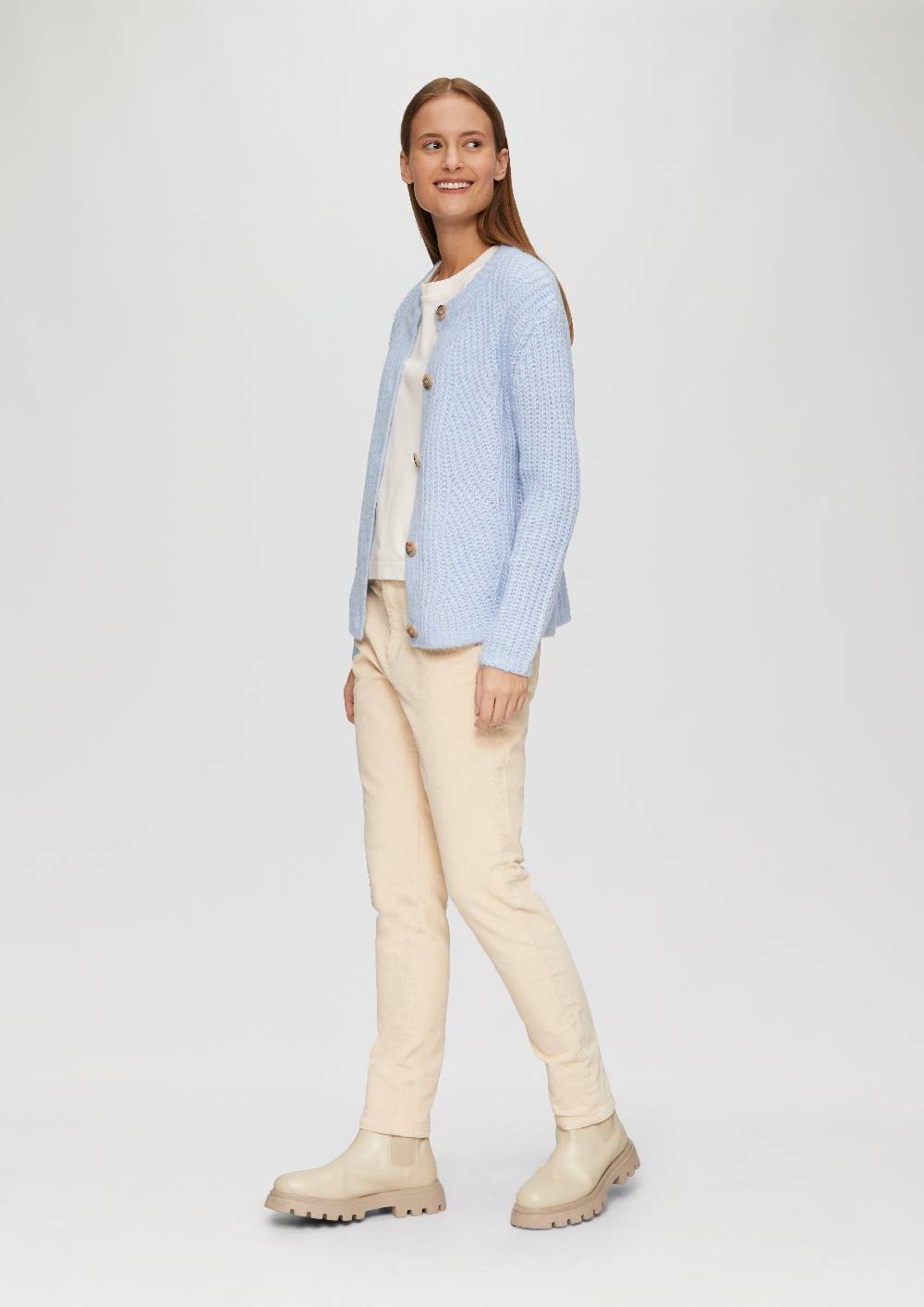 S.Oliver Weicher Strickcardigan Aus Alpakamix