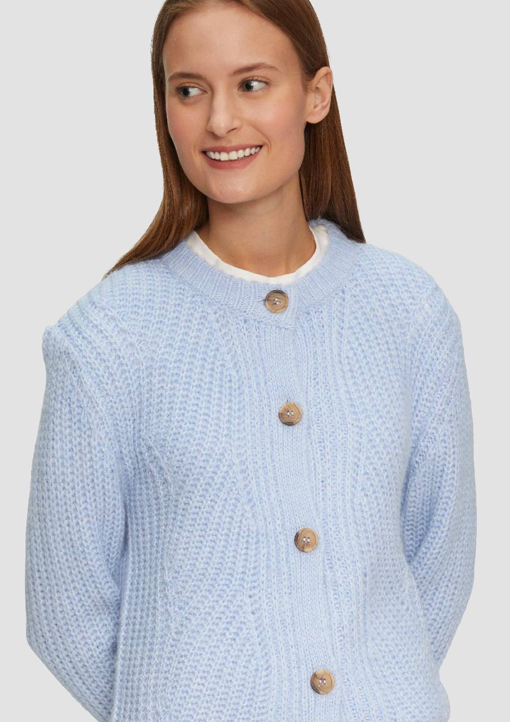 S.Oliver Weicher Strickcardigan Aus Alpakamix