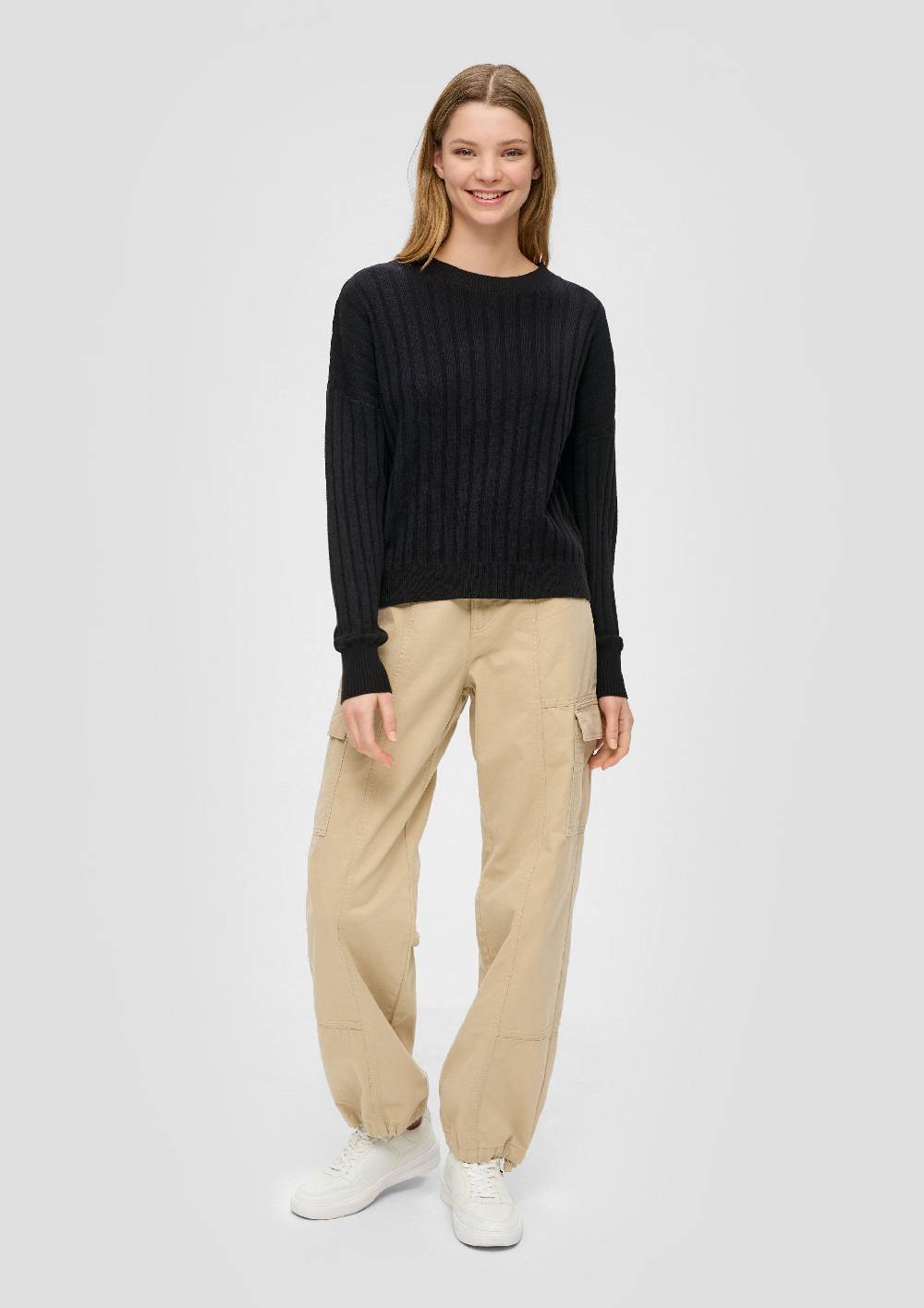 S.Oliver Weicher Strickpullover Aus Baumwollmix