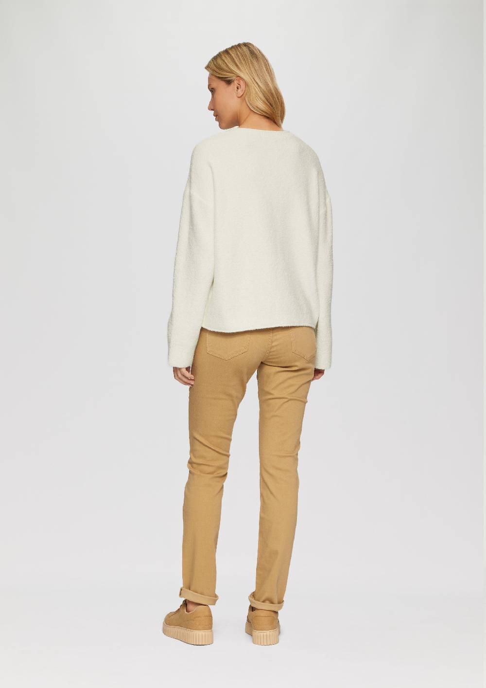 S.Oliver Weicher Strickpullover Aus Bouclé