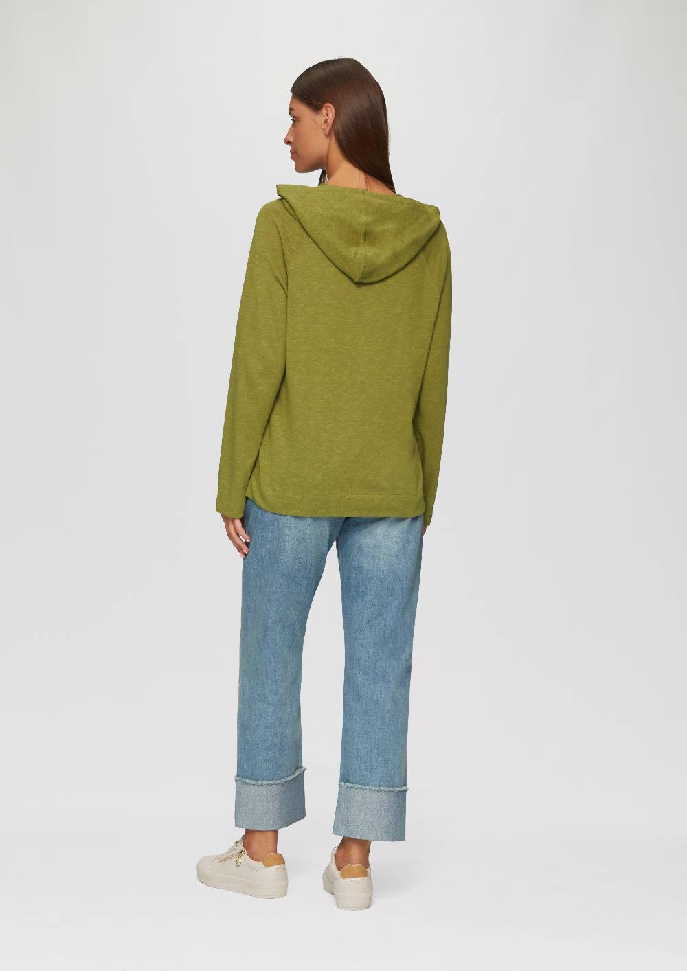 S.Oliver Weiches Jerseyshirt Mit Flammgarnstruktur