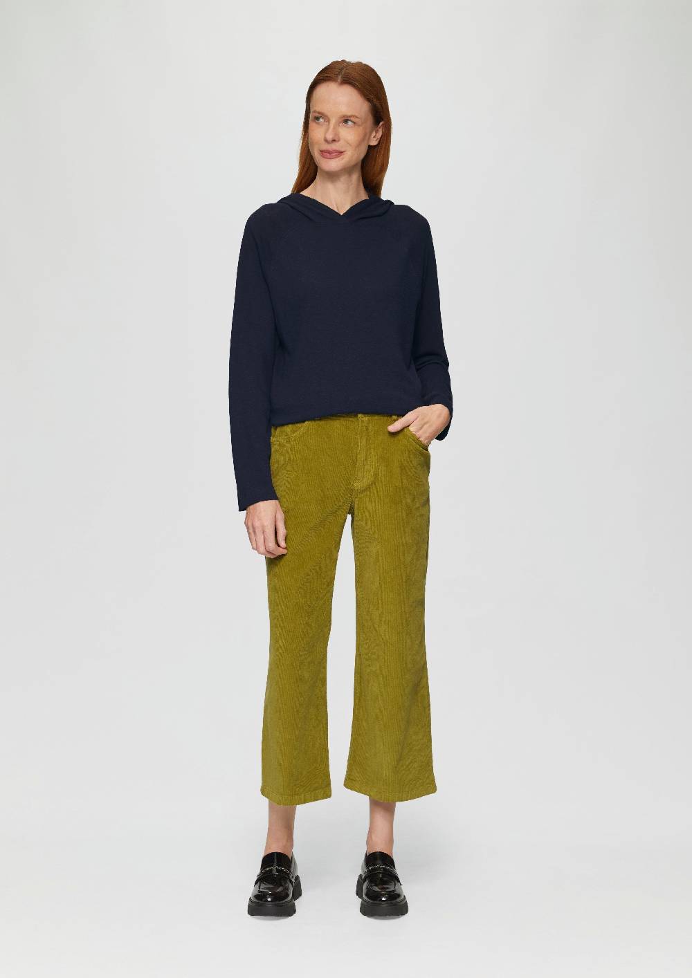 S.Oliver Weiches Jerseyshirt Mit Flammgarnstruktur