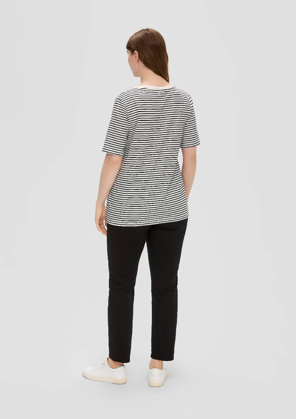 S.Oliver Weiches T-Shirt Mit V-Ausschnitt