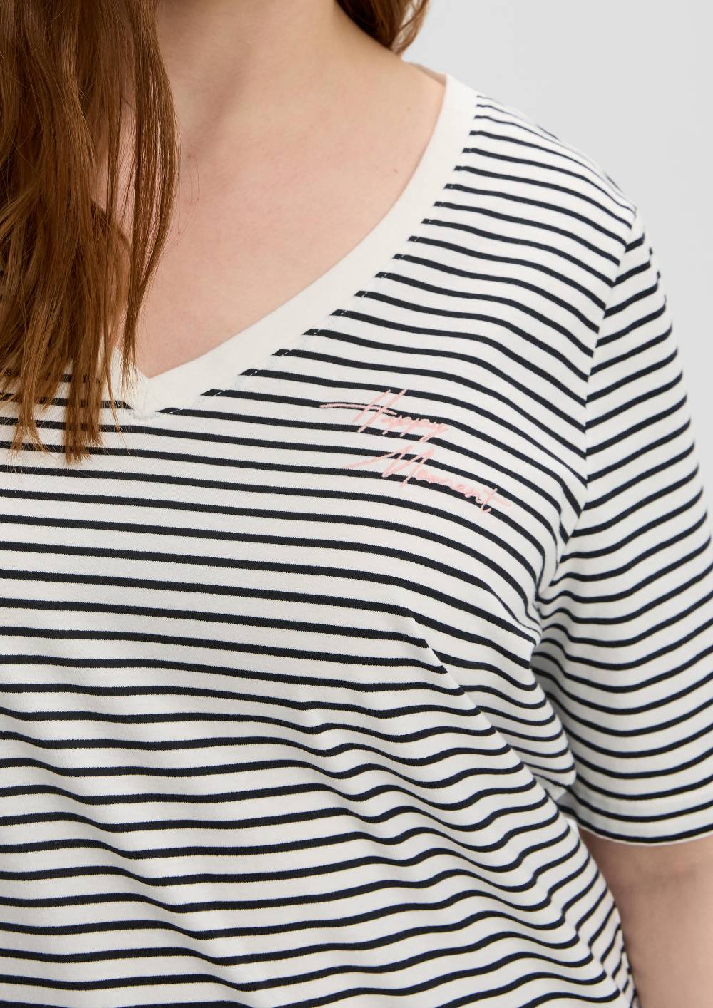 S.Oliver Weiches T-Shirt Mit V-Ausschnitt