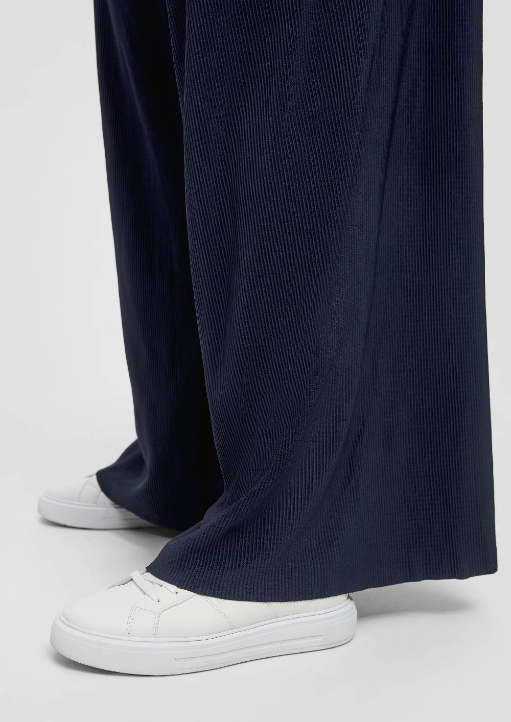 S.Oliver Weite Plissierte Hose Aus Jersey