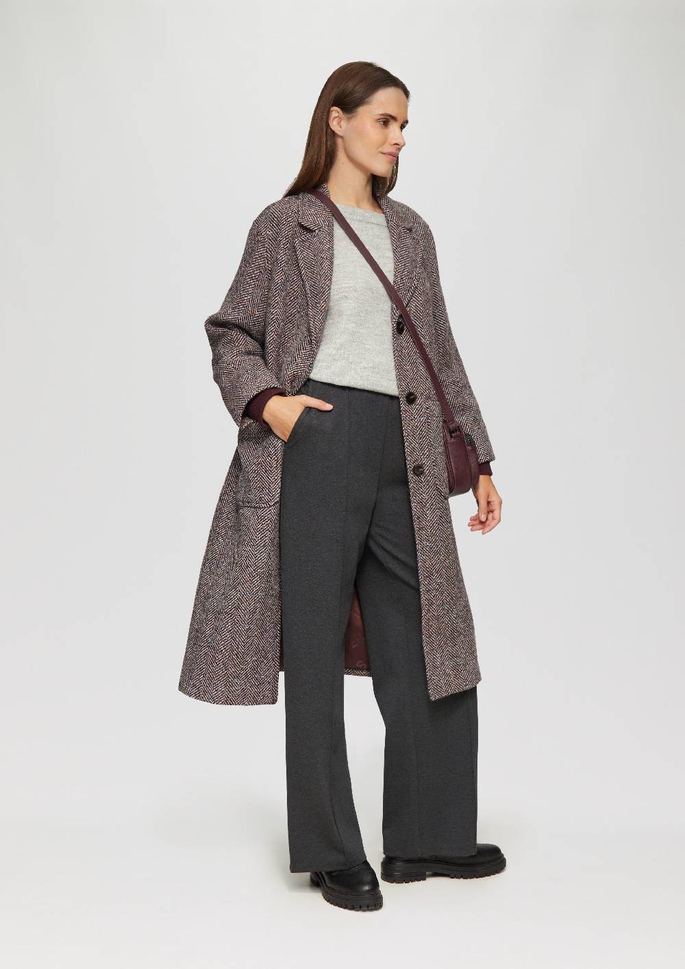 S.Oliver Wide Leg Hose Aus Interlock-Jersey