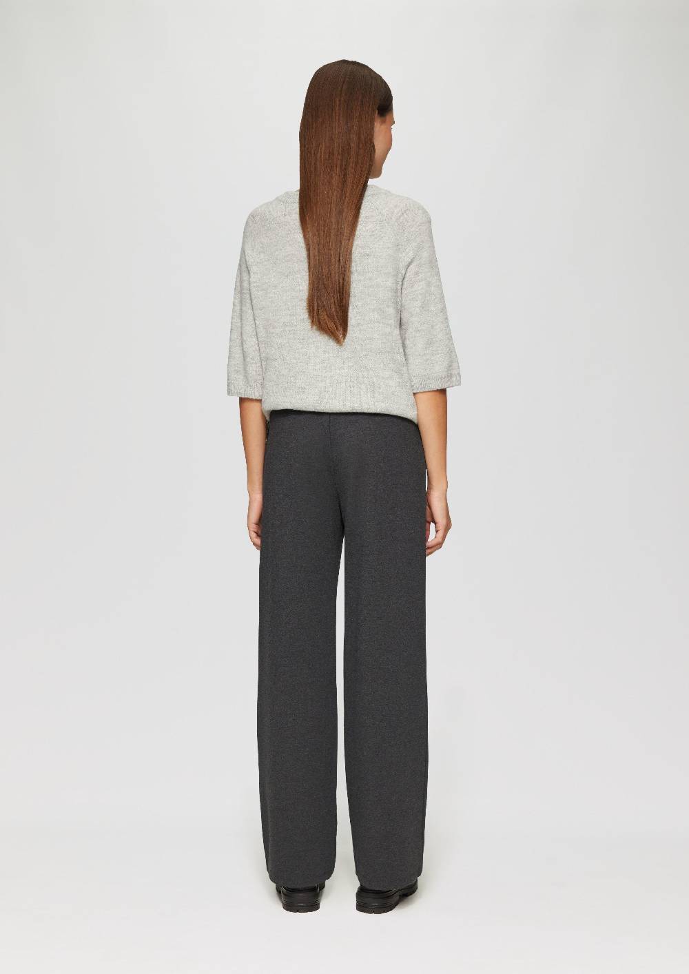 S.Oliver Wide Leg Hose Aus Interlock-Jersey