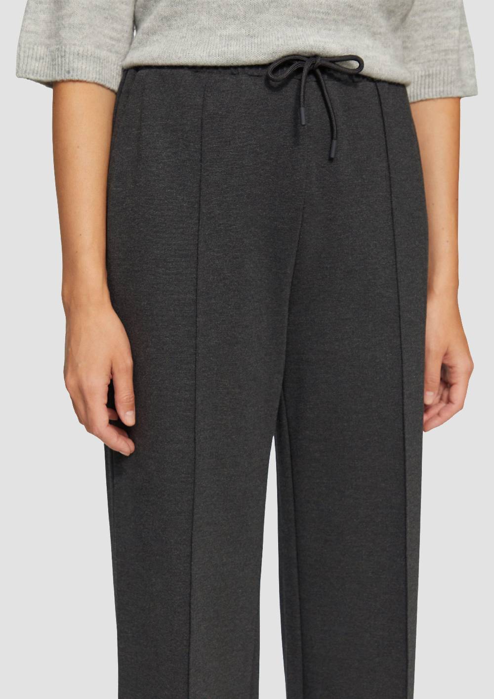 S.Oliver Wide Leg Hose Aus Interlock-Jersey