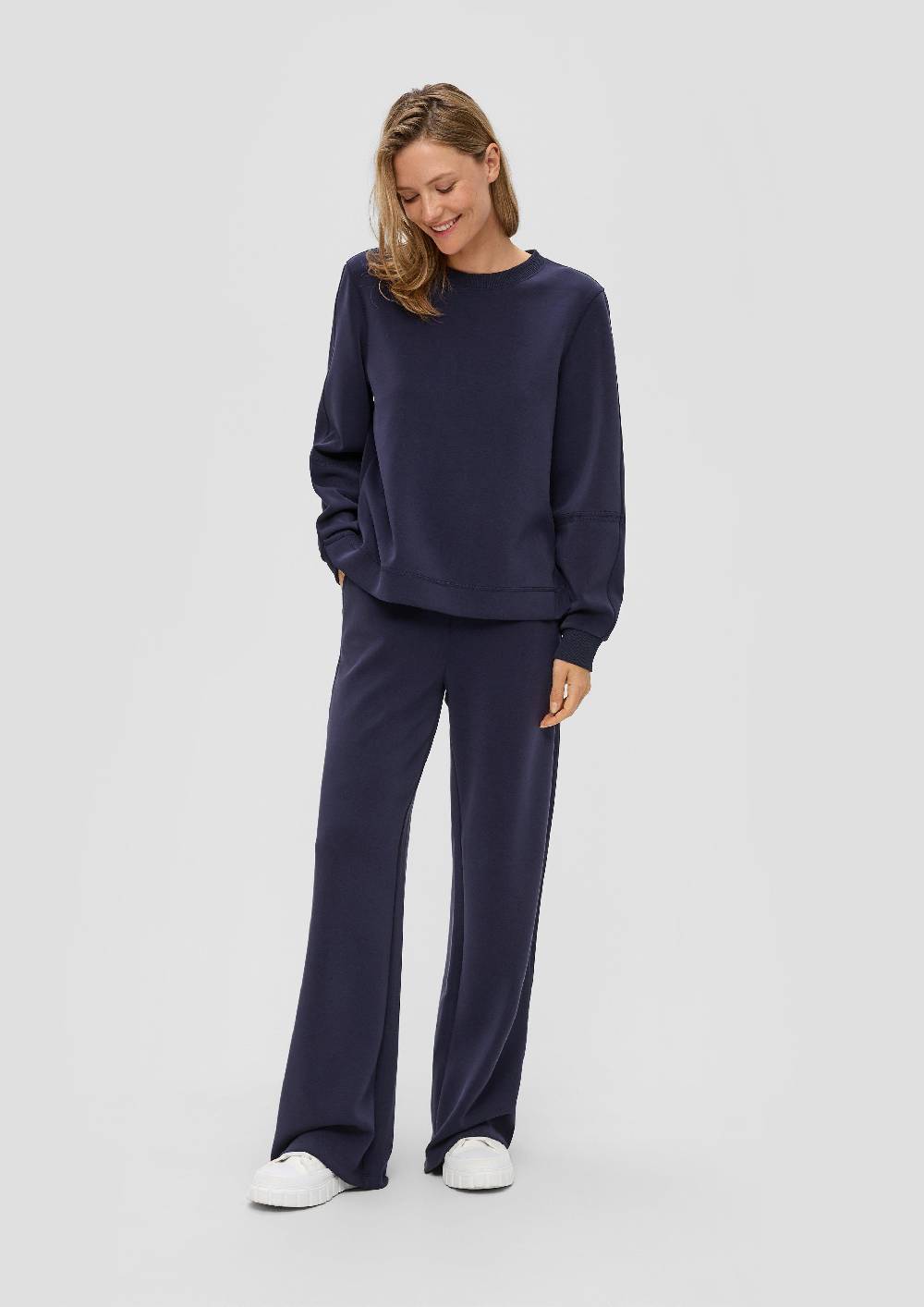 S.Oliver Wide-Leg-Hose Aus Scuba