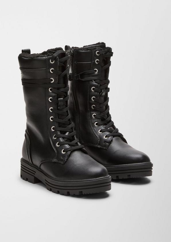 S.Oliver Winterstiefel mit Teddyplüsch