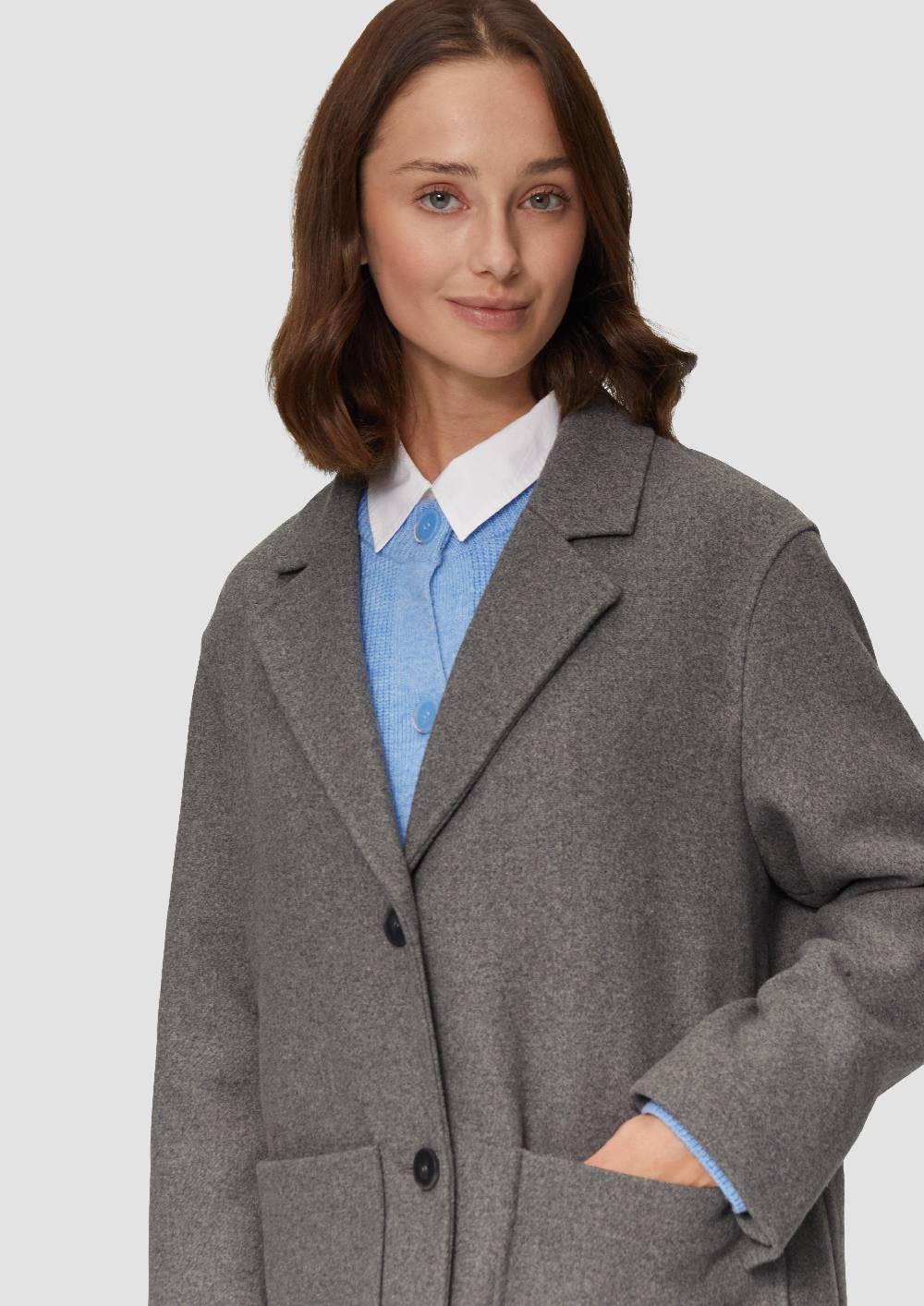 S.Oliver Wollmantel Im Relaxed Fit