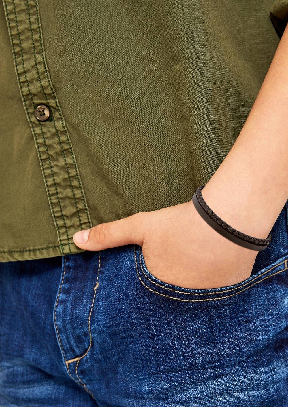 S.Oliver Zweireihiges Lederarmband
