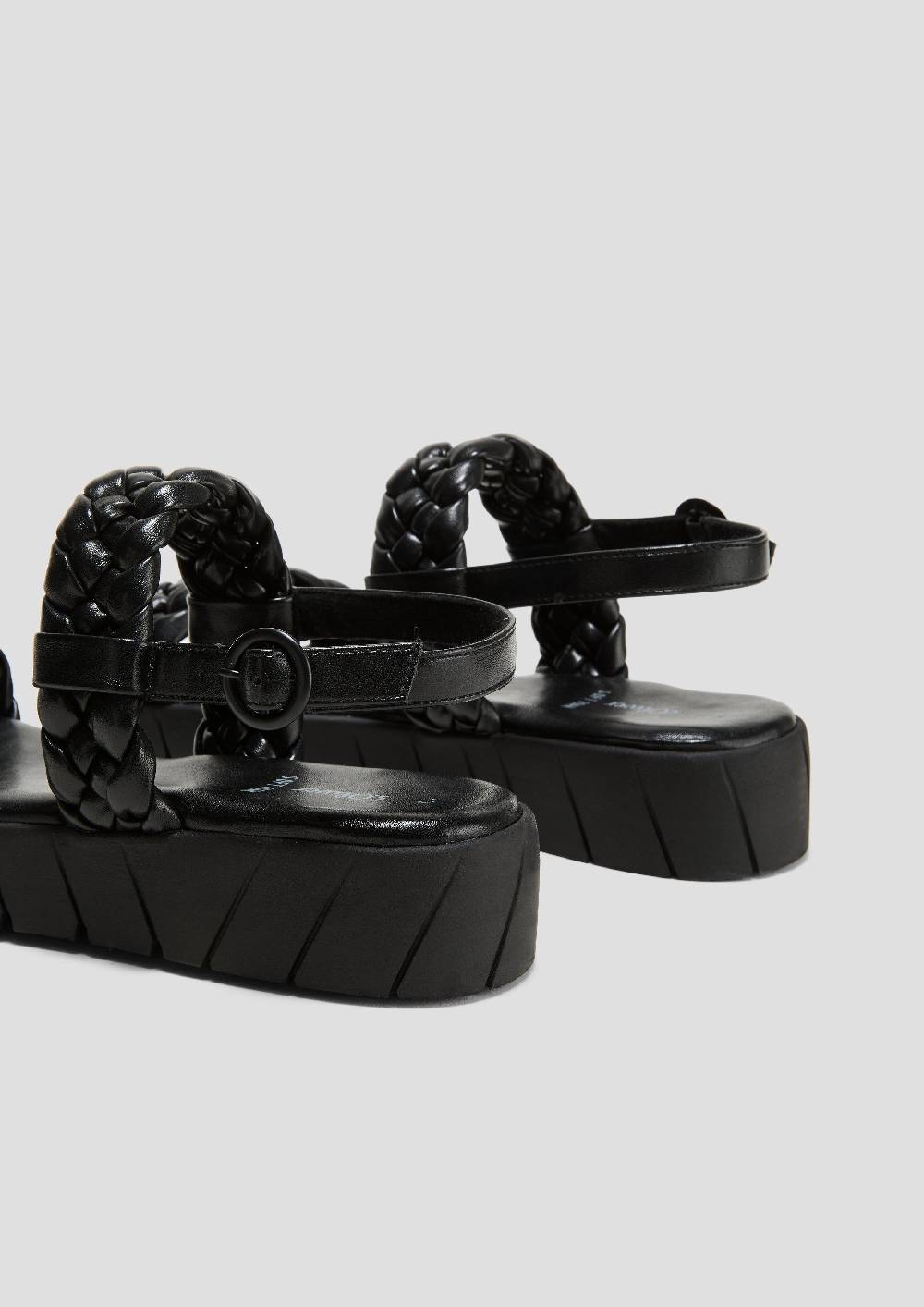 S.Oliver Sandalen Mit Flecht-Detail Und Dornschließe