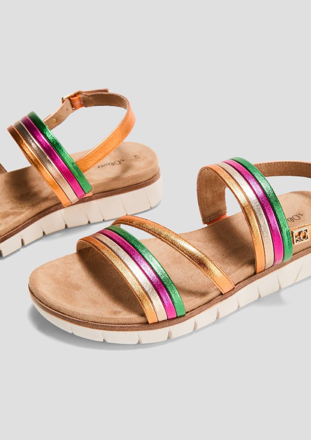 S.Oliver Sandalen Mit Riemen Und Profilierter Sohle