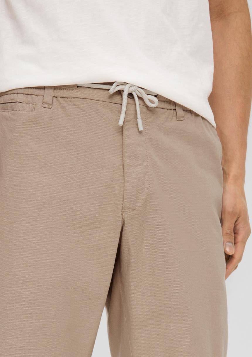 S.Oliver Shorts Aus Baumwollstretch Mit Elastikbund Und Tunnelzug