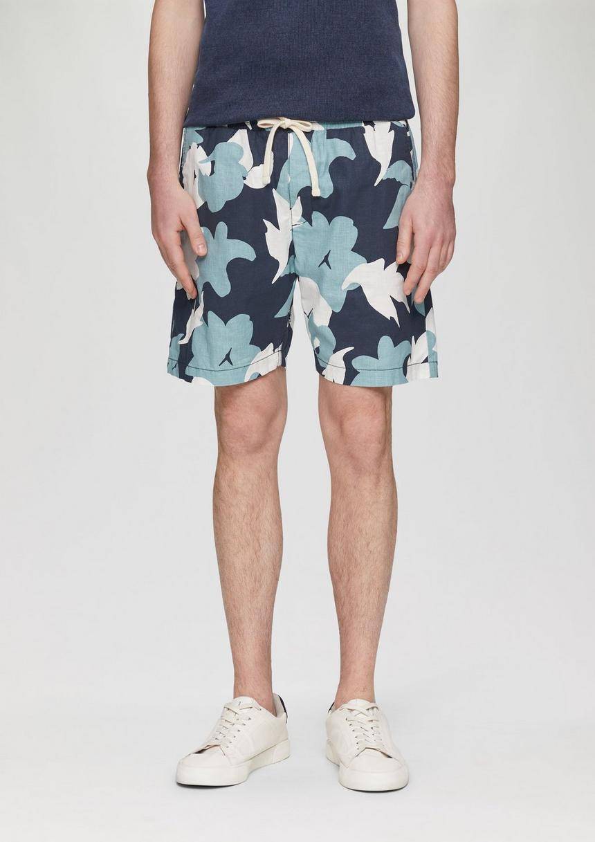 S.Oliver Shorts Mit All-over-Print Und Elastischem Bund