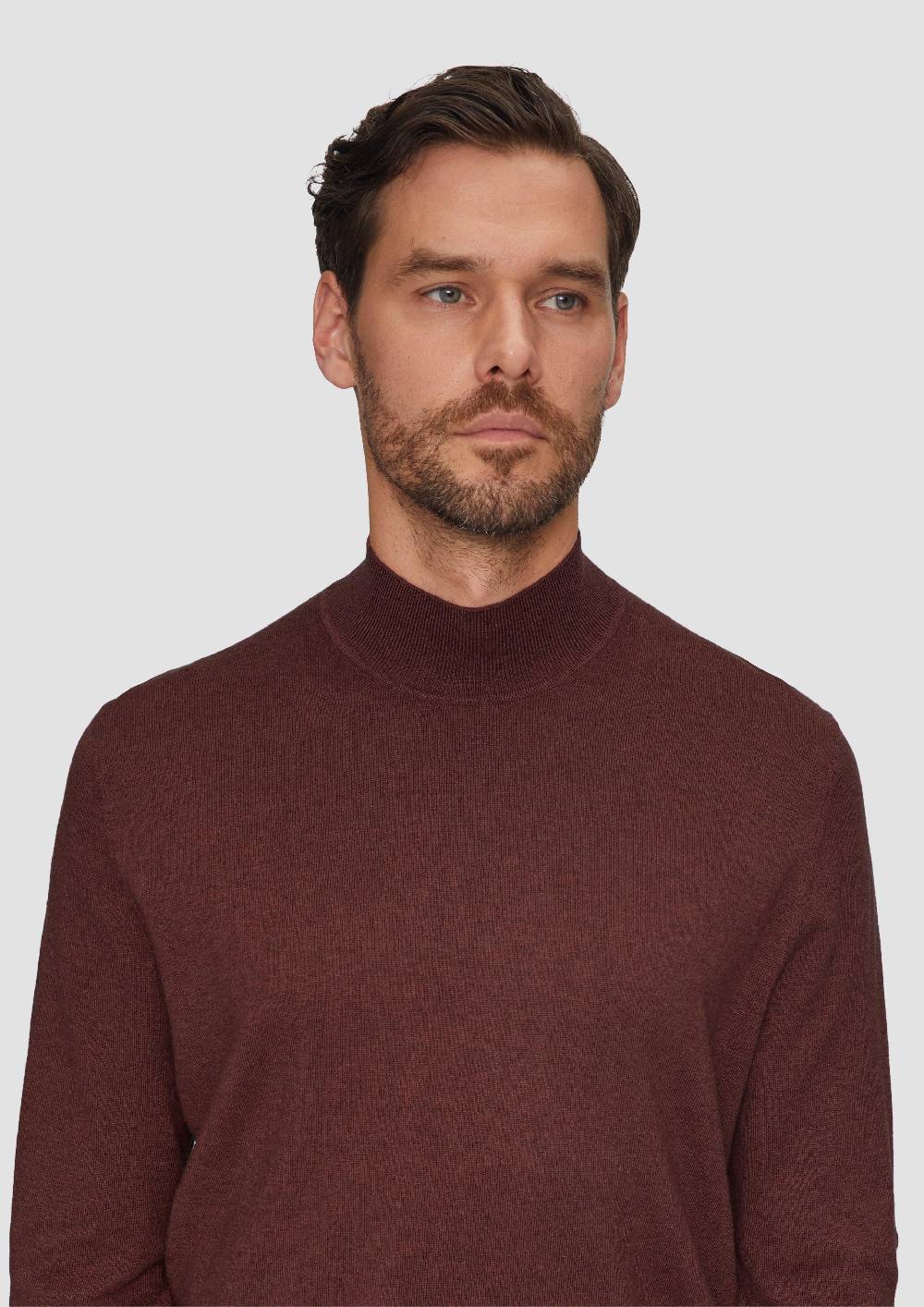 S.Oliver Softer Turtleneckpullover Aus Baumwoll-Merino-Mix