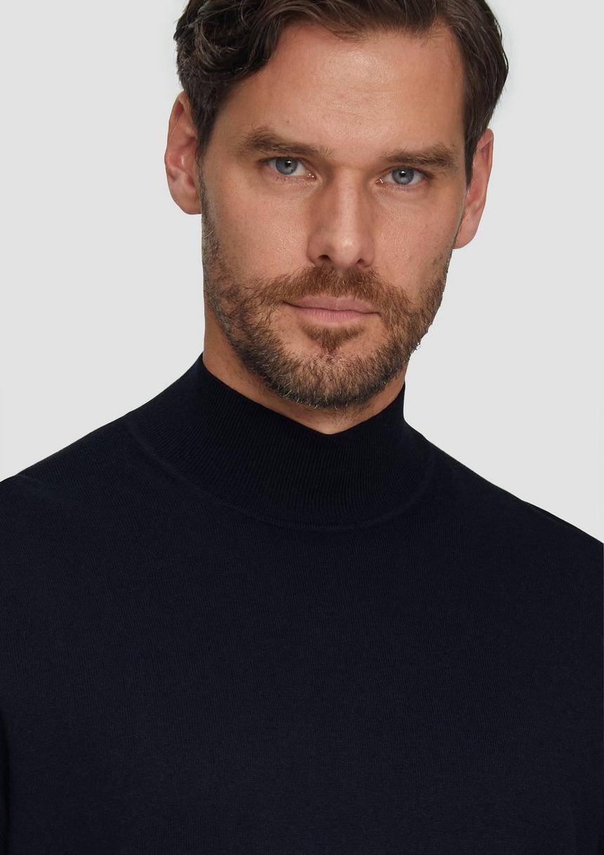 S.Oliver Softer Turtleneckpullover Aus Baumwoll-Merino-Mix