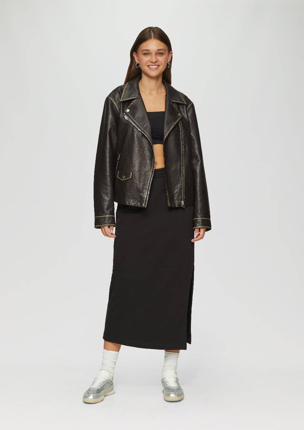 S.Oliver Sportlicher Sweatrock Mit Seitlichem Schlitz