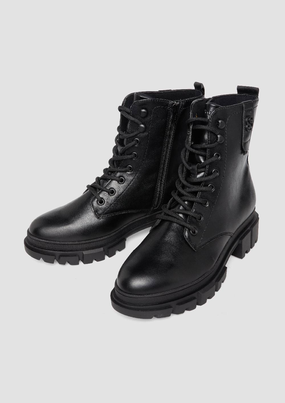 S.Oliver Stiefeletten Mit Schnürung Und Reißverschluss