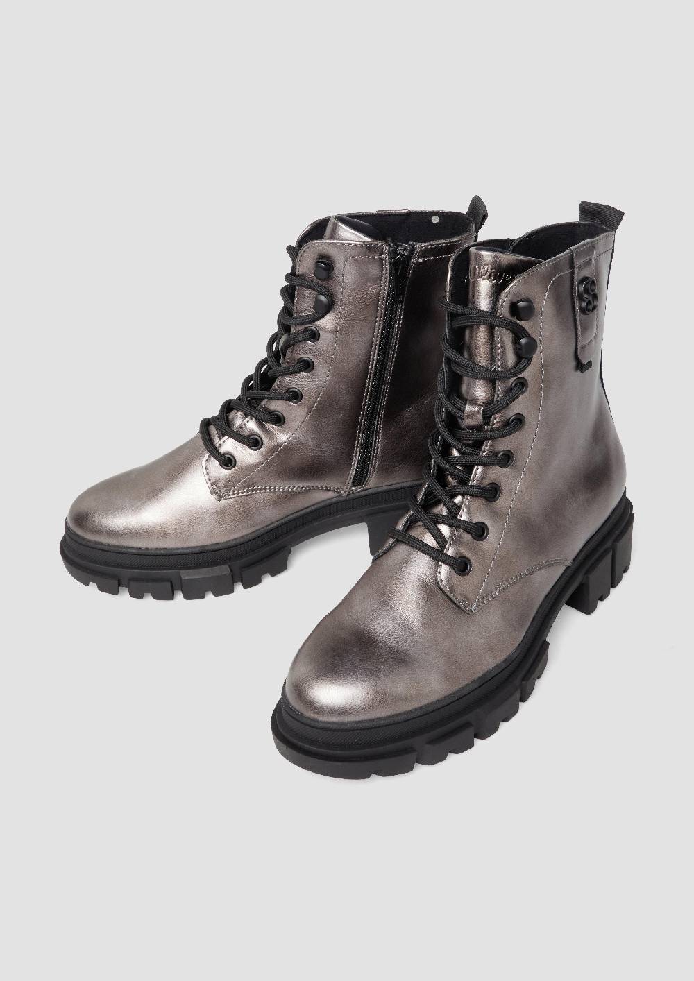 S.Oliver Stiefeletten Mit Schnürung Und Reißverschluss