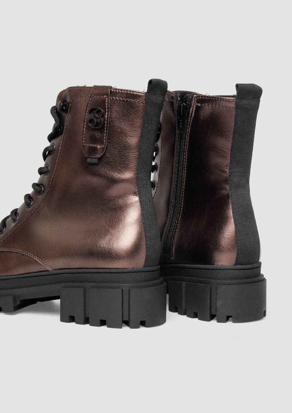 S.Oliver Stiefeletten Mit Schnürung Und Reißverschluss