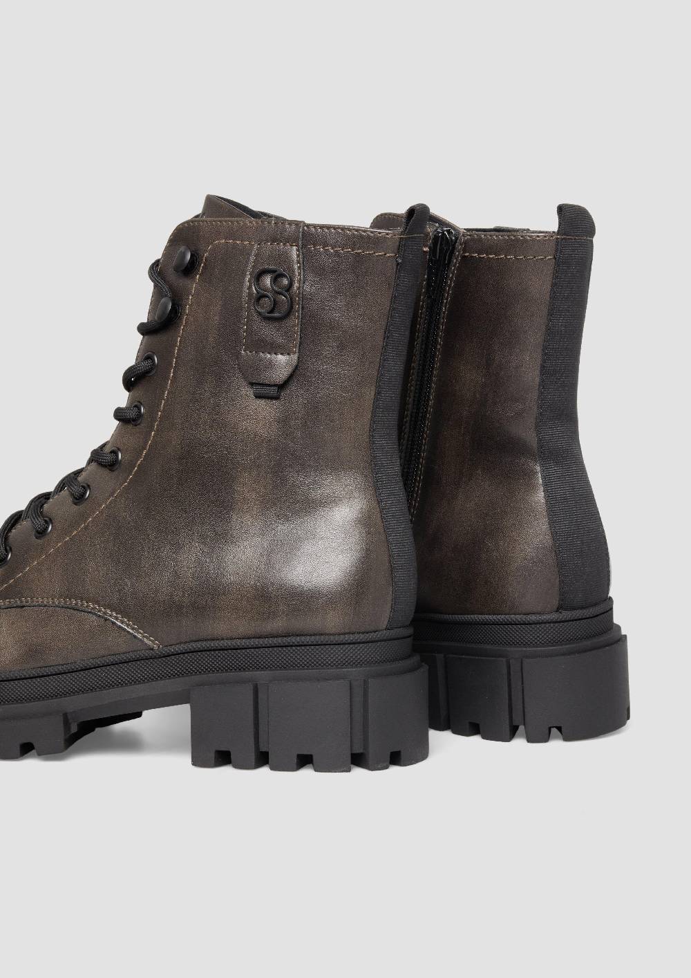 S.Oliver Stiefeletten Mit Schnürung Und Reißverschluss