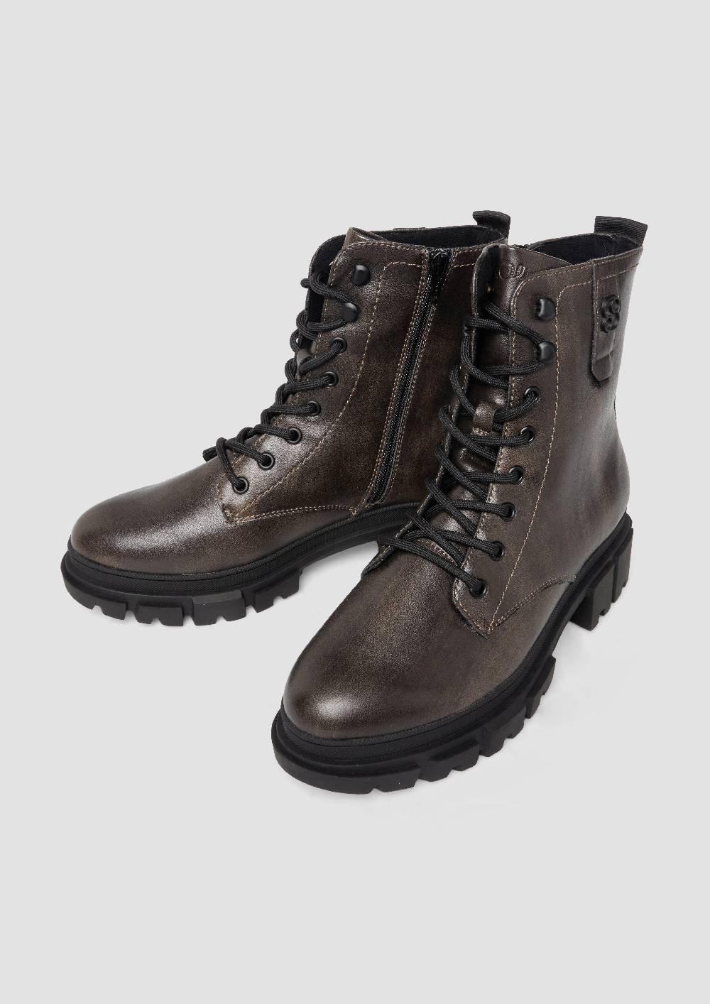 S.Oliver Stiefeletten Mit Schnürung Und Reißverschluss