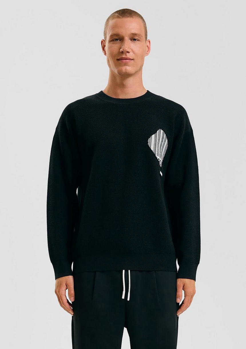 S.Oliver STREETS Kapsel Strickpullover mit Applikation