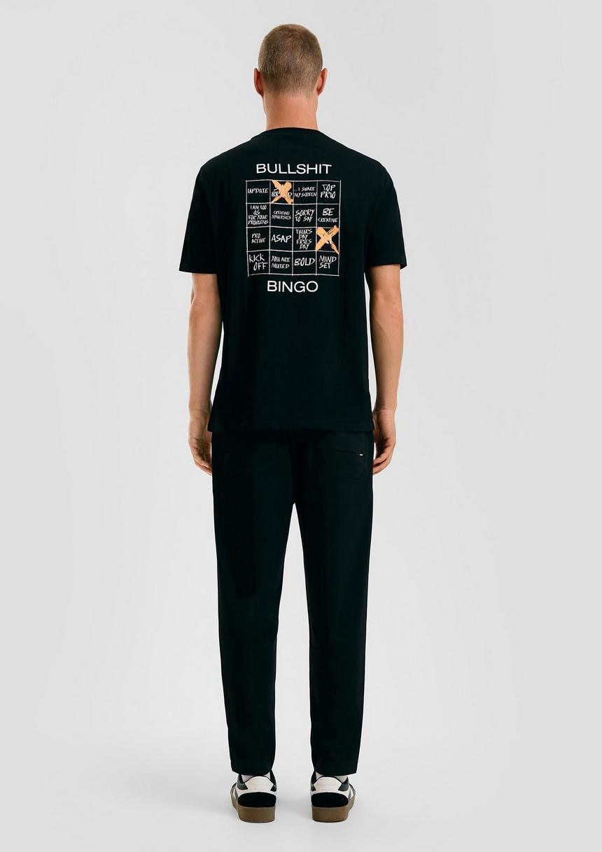 S.Oliver STREETS Kapsel T-Shirt Aus Schwerer Baumwolle Mit Logo- Und Rückenprint