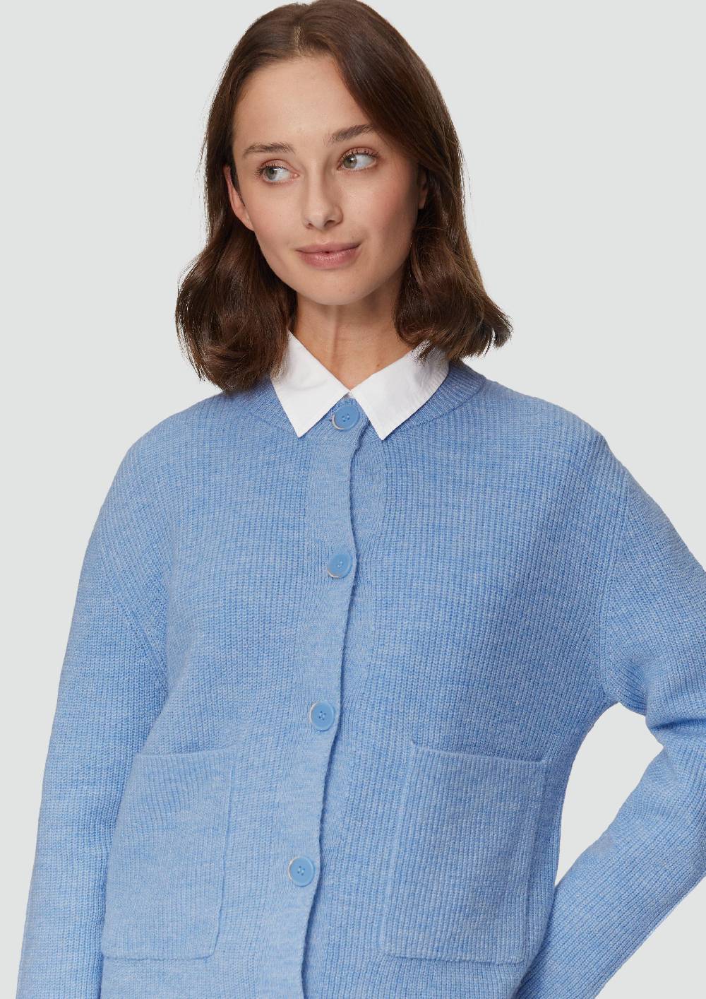 S.Oliver Strickjacke Aus Alpakamix Mit Aufgesetzten Taschen