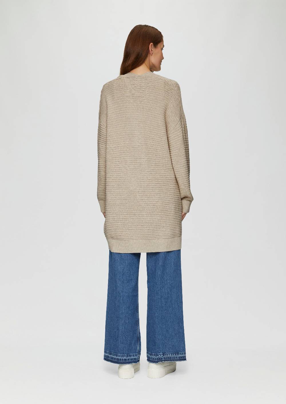 S.Oliver Strickjacke Im Oversize-Look Mit Ottoman-Struktur