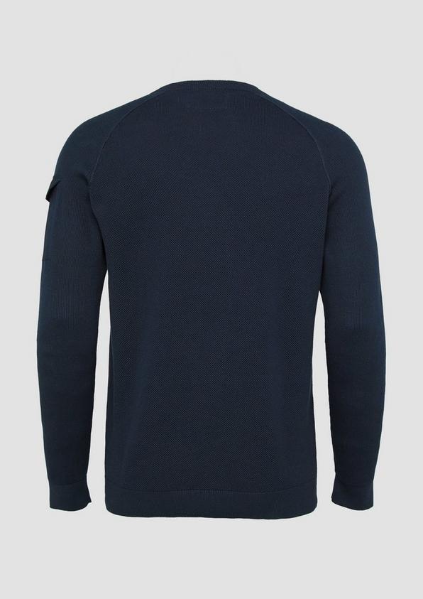 S.Oliver Strickpullover mit aufgesetzter Tasche am Arm