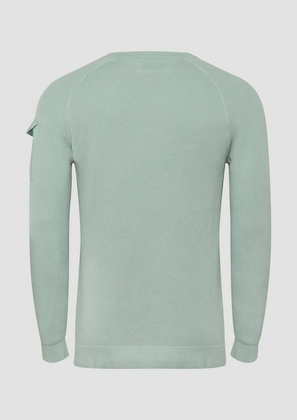 S.Oliver Strickpullover mit aufgesetzter Tasche am Arm