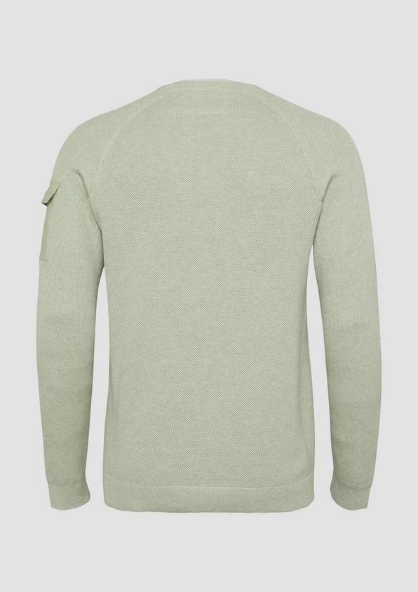 S.Oliver Strickpullover mit aufgesetzter Tasche am Arm